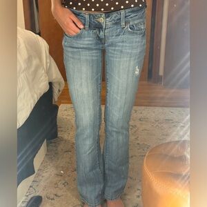 Y2K ULTRA LOWRISE American Eagle Outfitters Light Blue Boot Cut Jeans